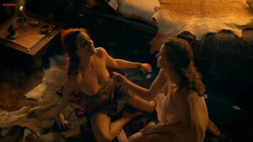 s0e01 - Lucy Lawless and Jaime Murray naked and hot lesbian sex from Spartacus 3.jpg