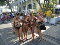 Fantasy Fest 2012 758  --- THe gal in the green insisted on taking some photos with the our ga...jpg
