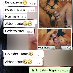 PARLO CON MIA MOGLIE  DEL CAZZO DEL NOSTRO AMICO CHE L HA PISELLATA